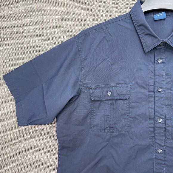 Propper Mens 2XL/R Short Sleeve Navy Button-Up Shirt - Picture 5 of 10